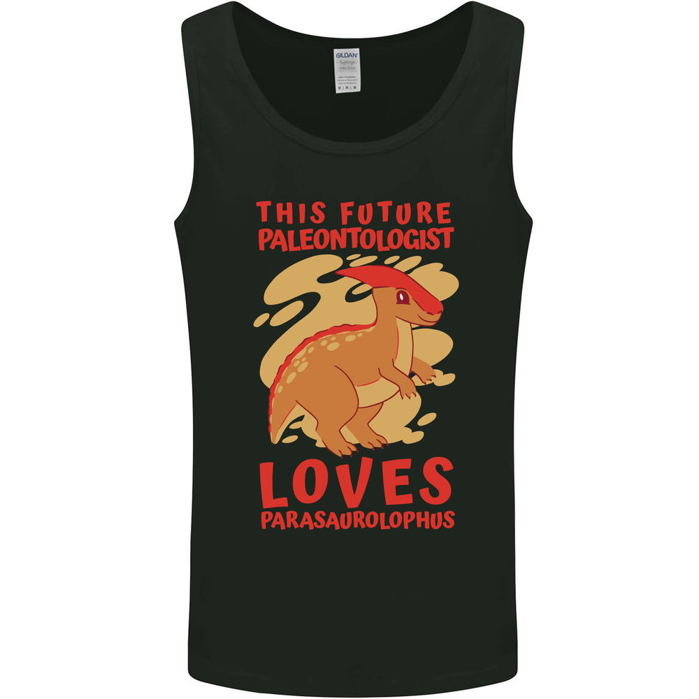 Dinosaur Palaeontologist Loves Parasaurolophus Mens Vest Tank Top