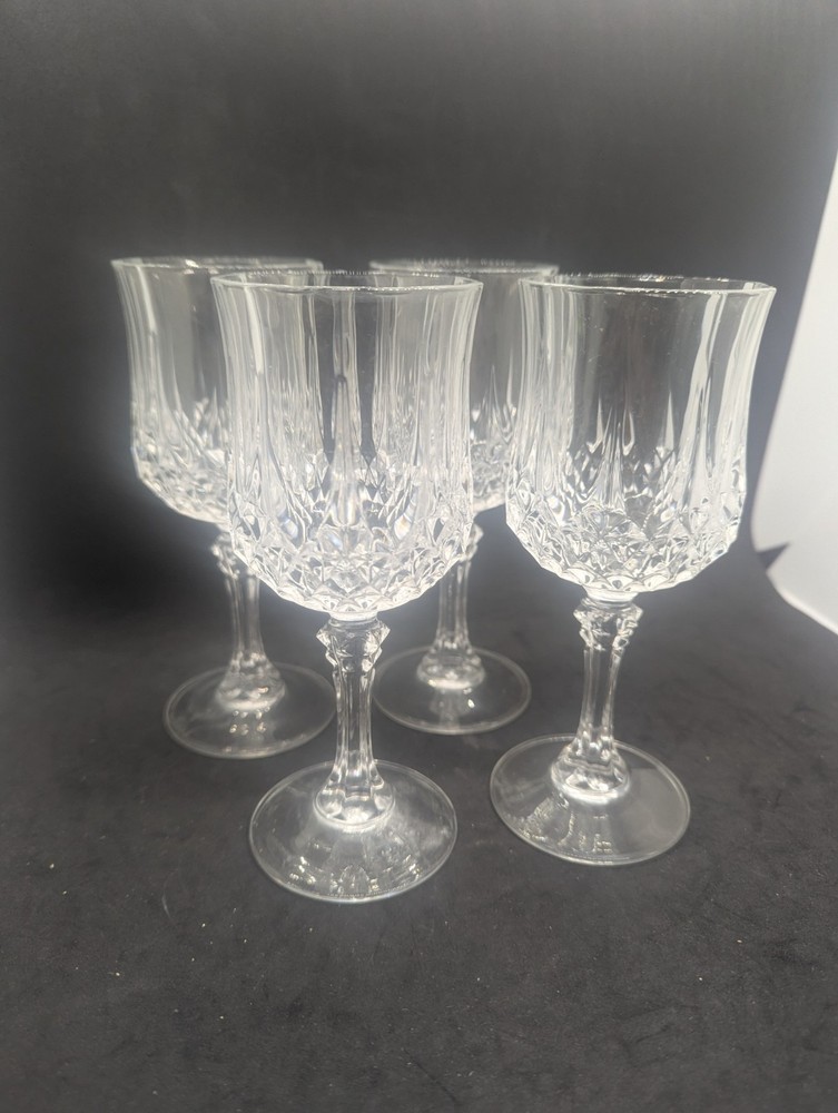 Cristal d'Arques Longchamp Durand Wine Glass -  Set of 4- 6.5