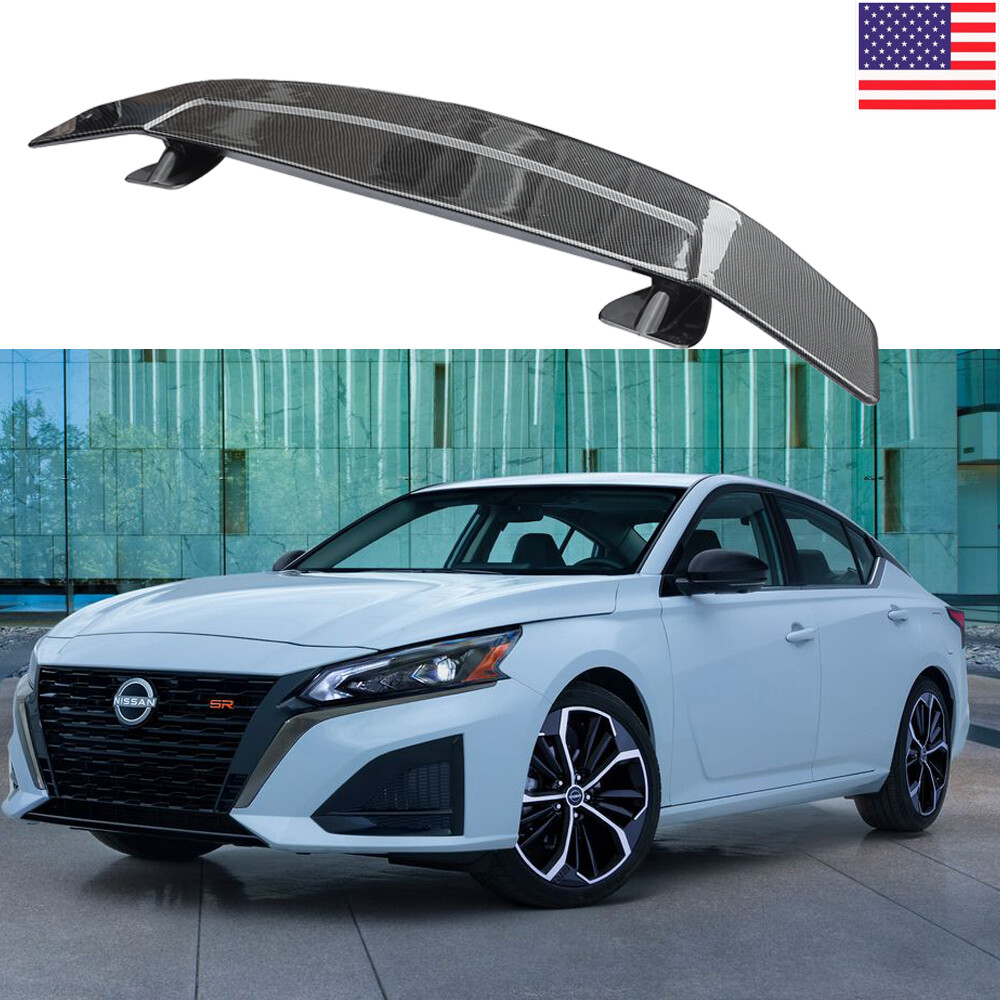 2001-2021 Nissan Altima Carbon Fiber Rear Trunk Lip Spoiler Tail Wing