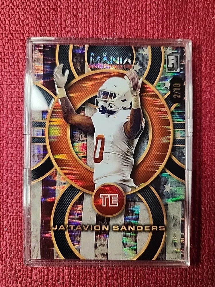 Ja'Tavion Sanders 2024 Wild Card Automania AMACP-JS Refractor 2/10 Rookie Card