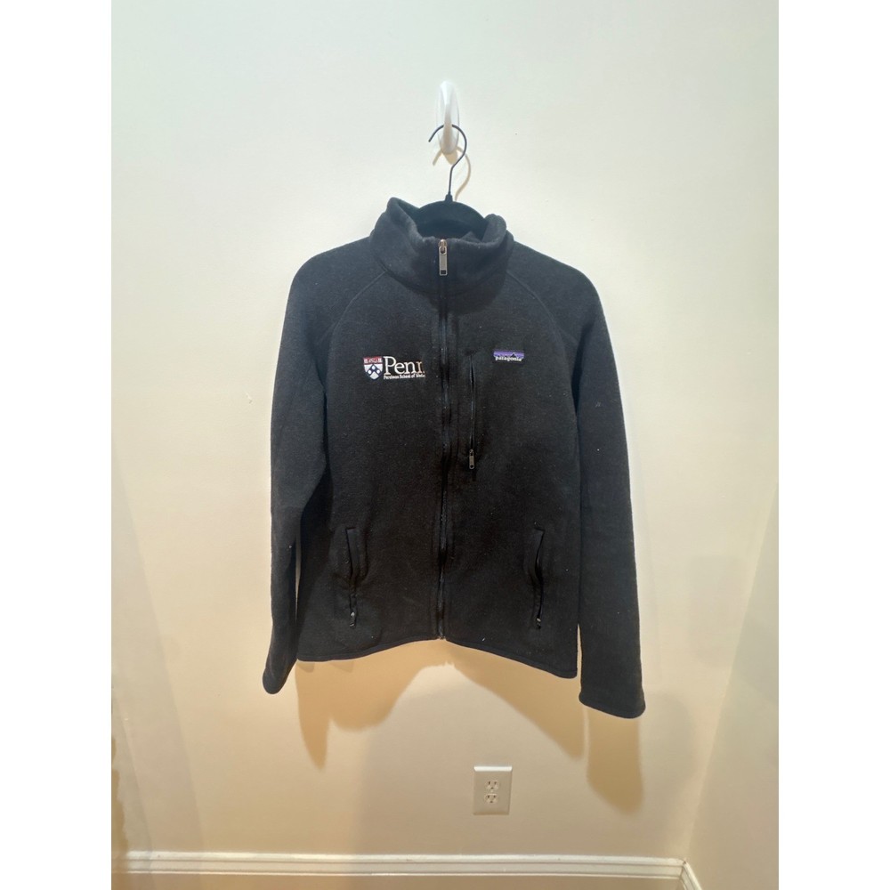 Patagonia Better Sweater Mens Medium Black Full Zip Penn School Medicine