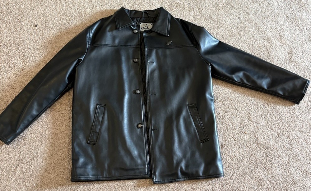 Armani Collezioni Men's Lightweight Leather Jacket XL 2015-2016