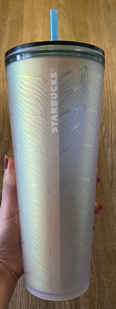 Starbucks Mermaid Tail Iridescent Venti Tumbler 24oz Limited Edition Cold Cup