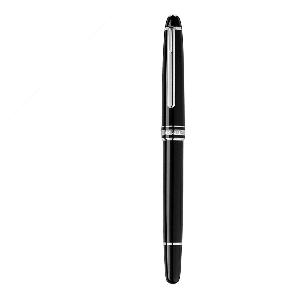 New Authentic Montblanc Meisterstuck Platinum Coated Silver Rollerball Pen