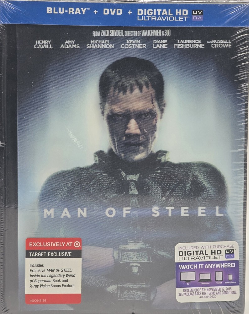 Man of Steel (Blu-Ray + DVD) TARGET EXCLUSIVE DIGIBOOK