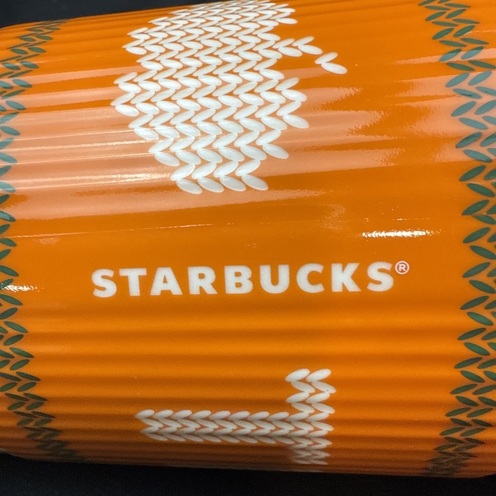 Starbucks 2016 TEAM PSL Ceramic Travel Tumbler Mug Pumpkin Spice Latte Cup 10 OZ