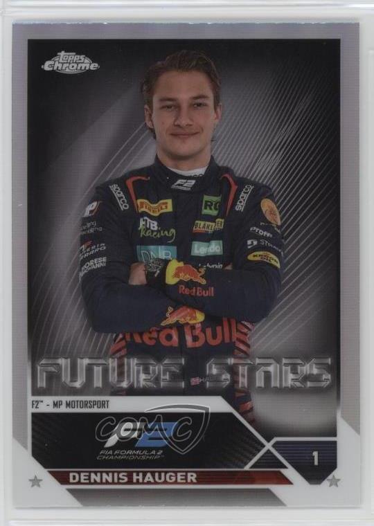 2023 Topps Chrome Formula 1 F2 Drivers Refractor Dennis Hauger #80