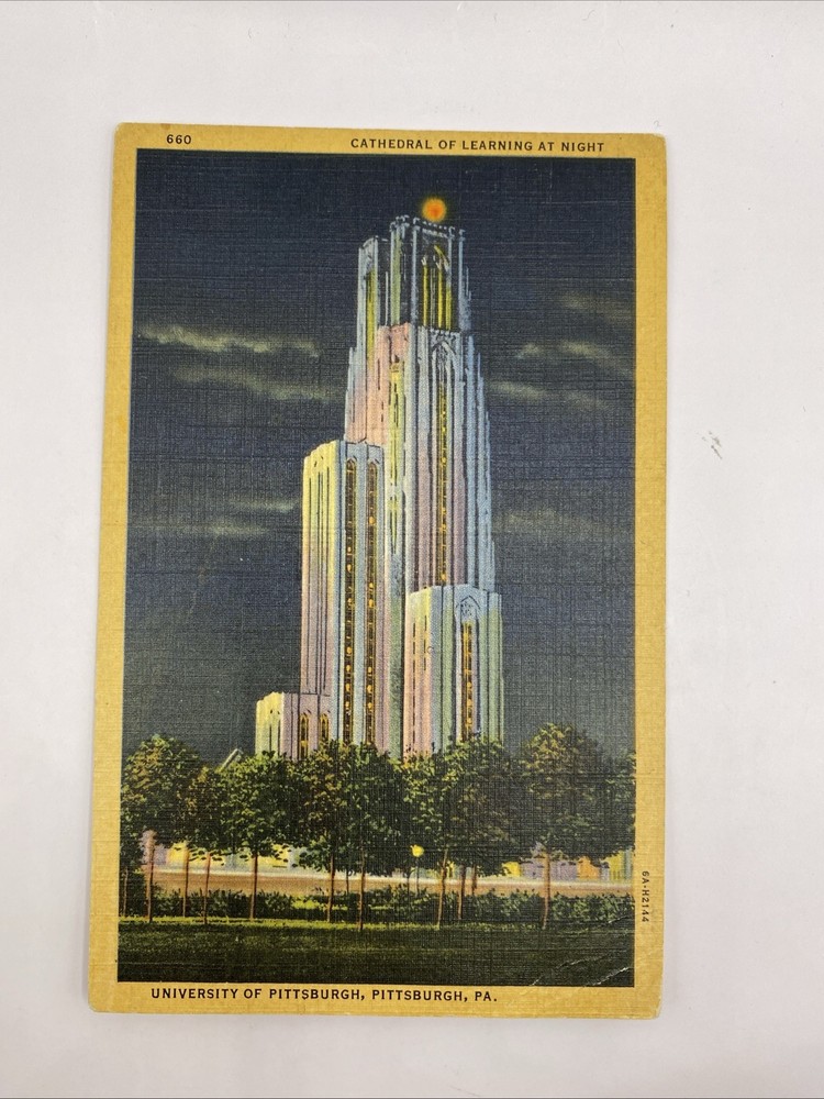 Post Card University Of Pittsburgh- Pittsburgh PA