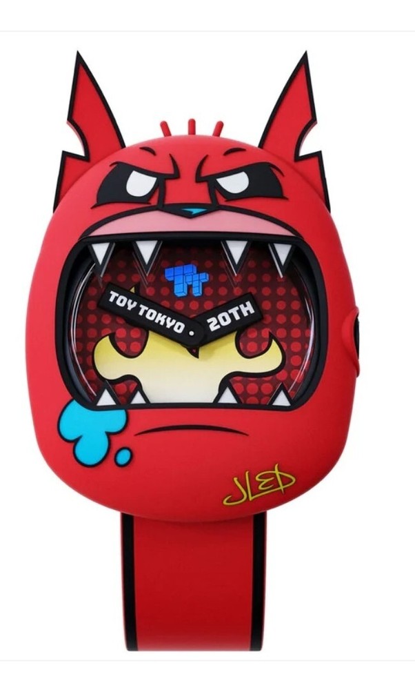 Toy Tokyo Limited Edition 20th Anniversary Fire Cat Watch  Artist Joe Ledbetter