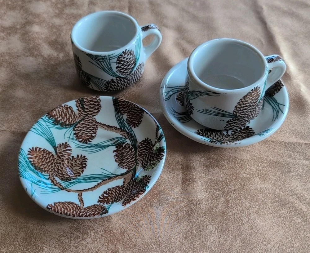 Vintage Tepco Restaurant Ware Needles and Pine Pattern Dishware