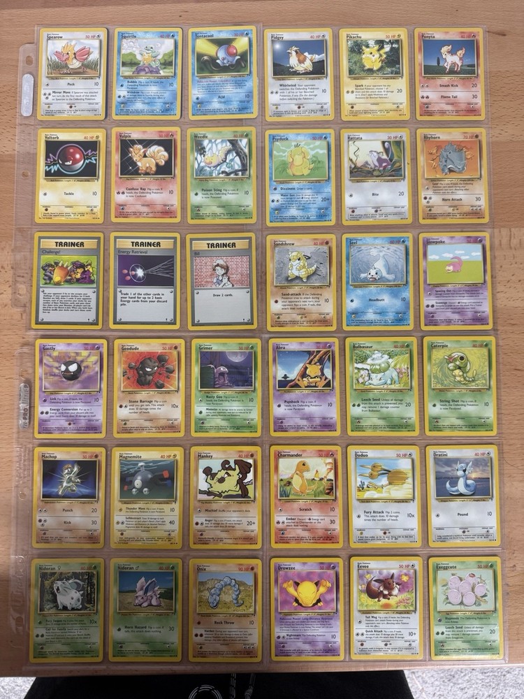NM COMPLETE Pokemon LEGENDARY COLLECTION Set 38 Card COMMON Non-Holo WOTC