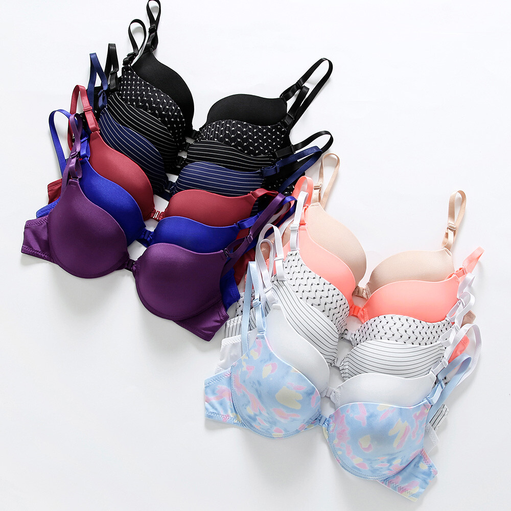 Women Bras Front Closure Bralette Miss Bra Sexy Lingerie Underwire Brassiere AAA