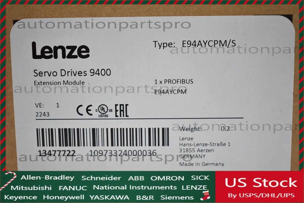 E94AYCPM/S NEW LENZE Safety Module E94AYCPM/S
