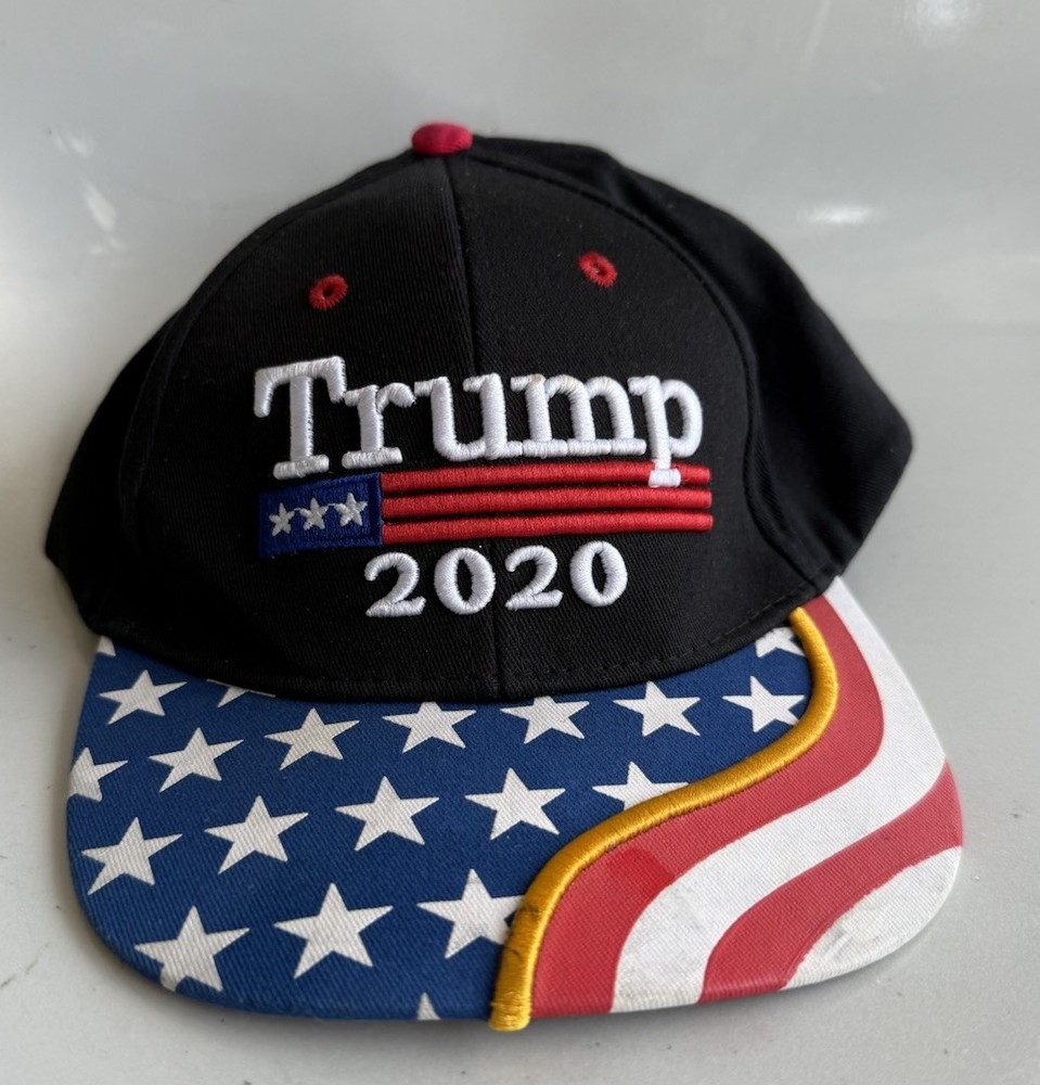 Trump 2020 MAGA Hat with American Flag Design