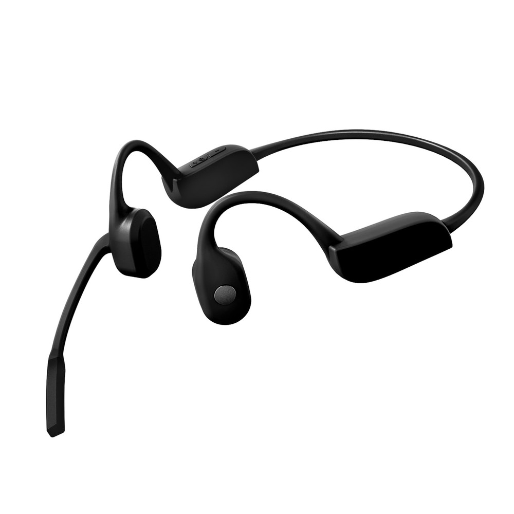 Bone Conduction Headphones Bluetooth with Mic, Noise Cancelling Open-Ear Swea...