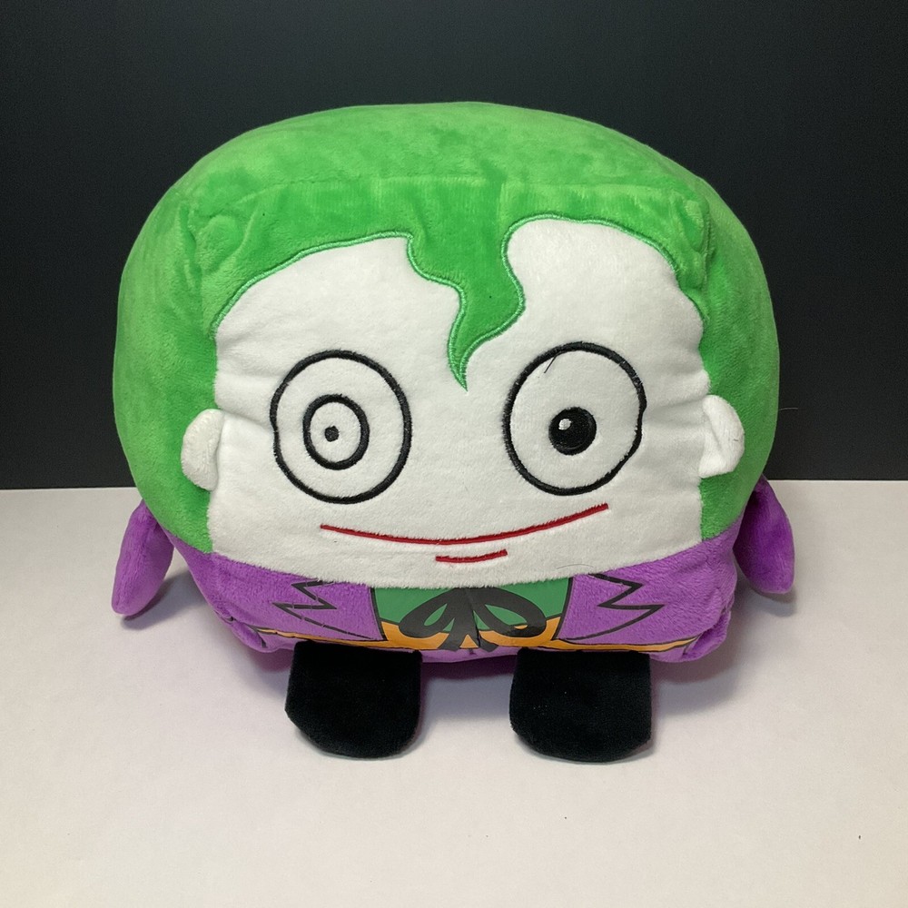 DC Comics Joker Batman Cube Pillow Stuffed Plush Six Flags Magic Mountain 9