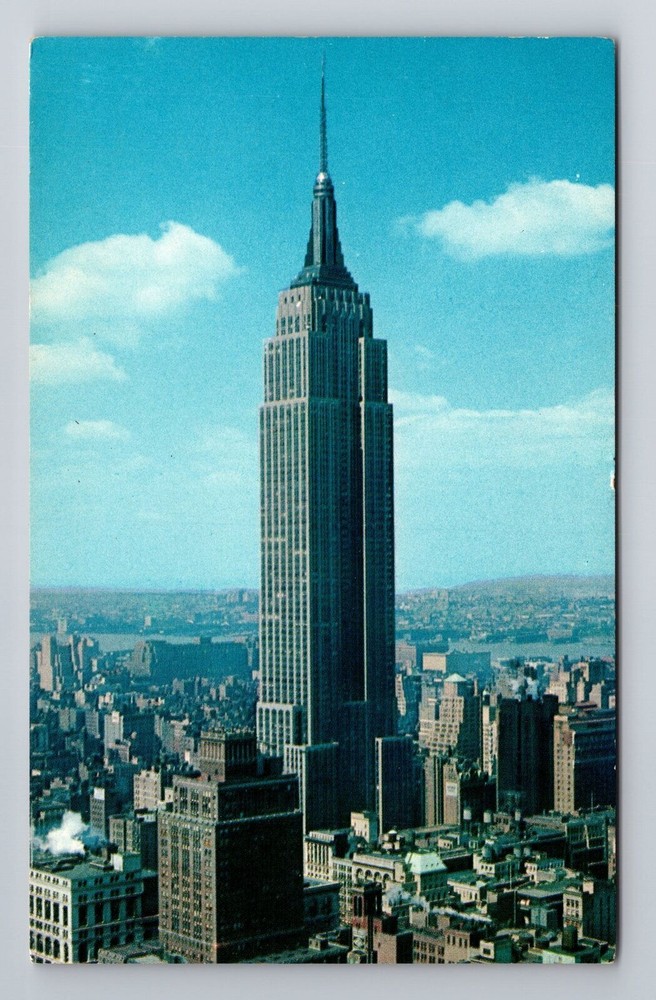 Antique Vintage Empire State Building NYC Souvenir Postcard