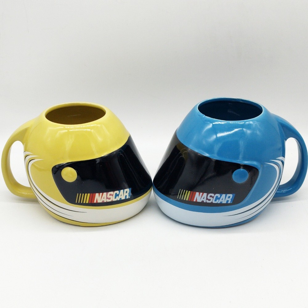 NASCAR CERAMIC MUG 2 PIECE SET 2003 SHERWOOD BRANDS