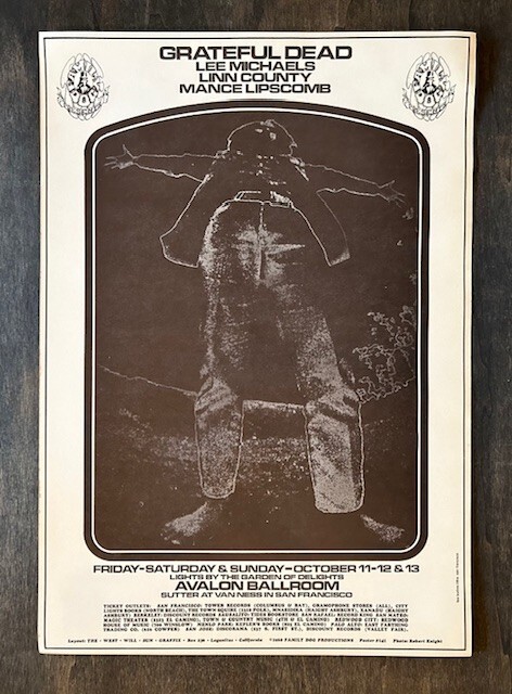 FAMILY DOG Poster No 141 GRATEFUL DEAD Lee Michaels MANCE LIPSCOMB Avalon