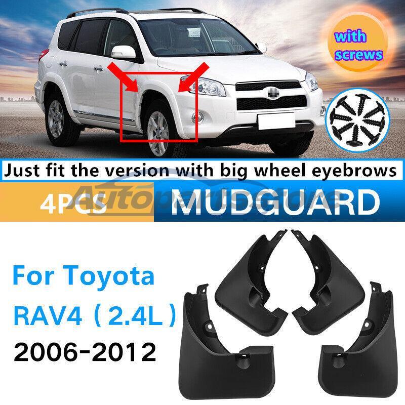 Front Rear Splash Fender Guards Mud Flaps For Toyota RAV4 2.4L 2006-2012