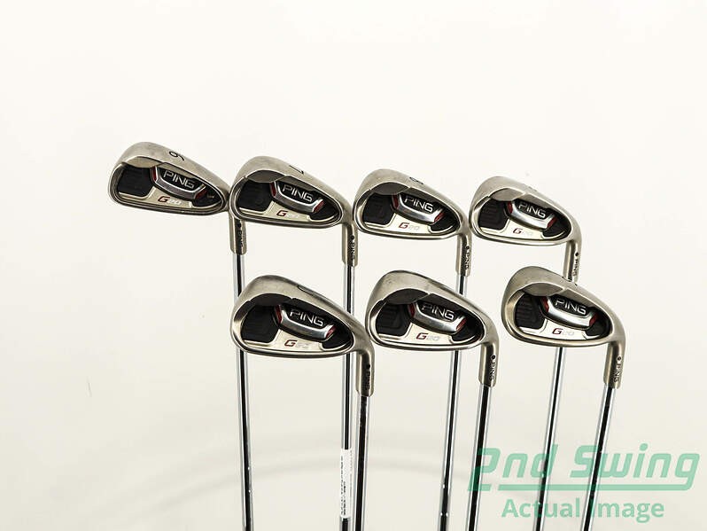 Ping G20 Iron Set 6-PW GW SW Steel Regular Right Black Dot +1