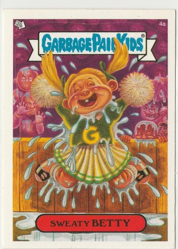 Sweaty Betty #4a Cheerleader Garbage Pail Kids GPK 2004 ANS3 Series 3 Card