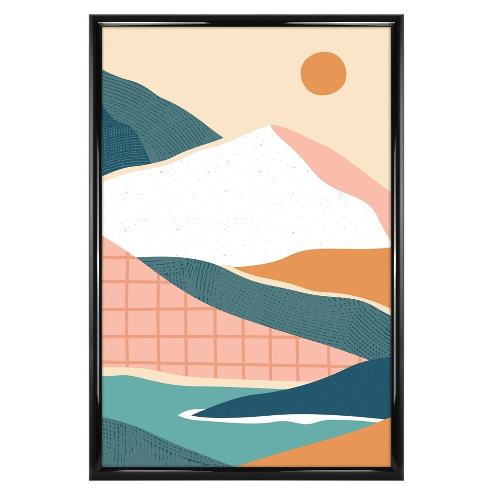 New - 20x30 Rounded Black Poster Frame