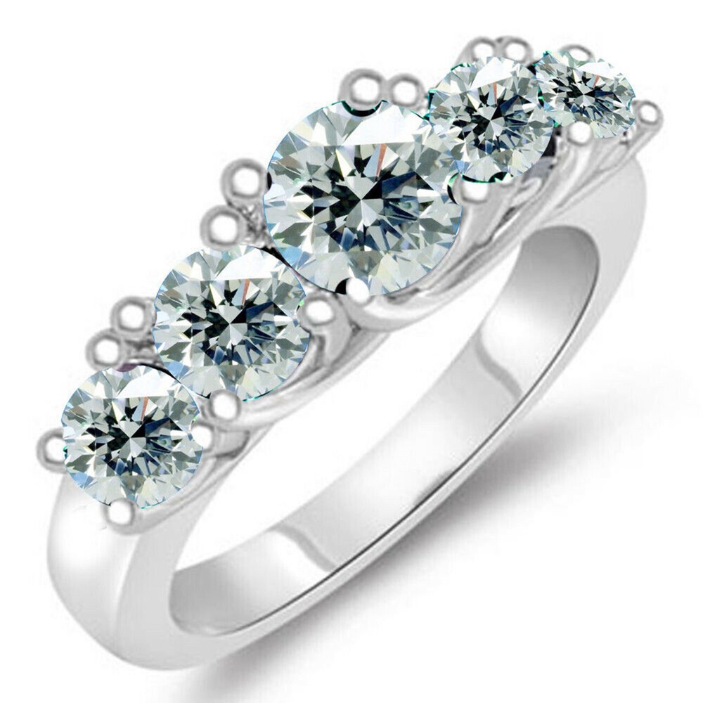 5 Stone 2.52 Ct Vvs1-