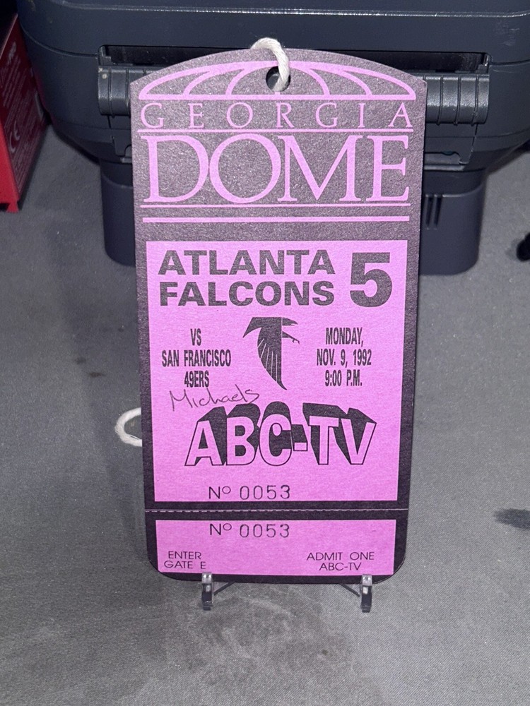 Atlants Falcons 49ers NFL Press Pass ABC News Coverage vs 11/9/1992 MNF Football