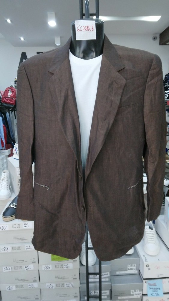 Men's Wool Blend Brown Jacket NEW Size 46 GC788LZ