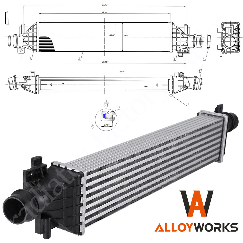 For 2013-2021 Buick Encore Chevrolet Trax LS LT 1.4L Intercooler Turbocharged