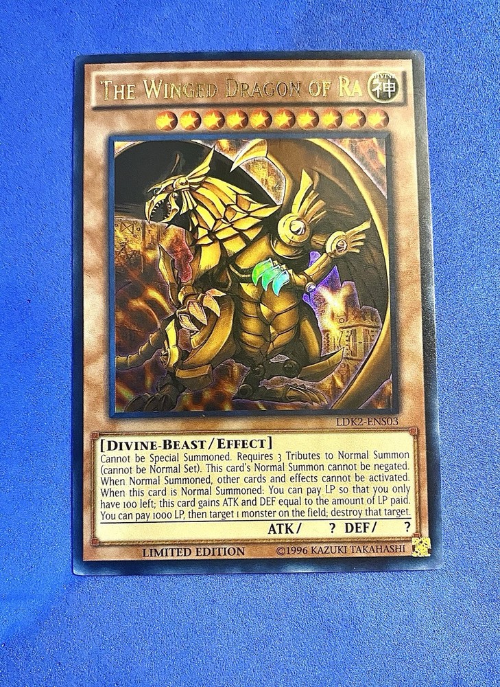 YuGiOh Winged Dragon of Ra LDK2 Ultra Rare Limited Edition NM