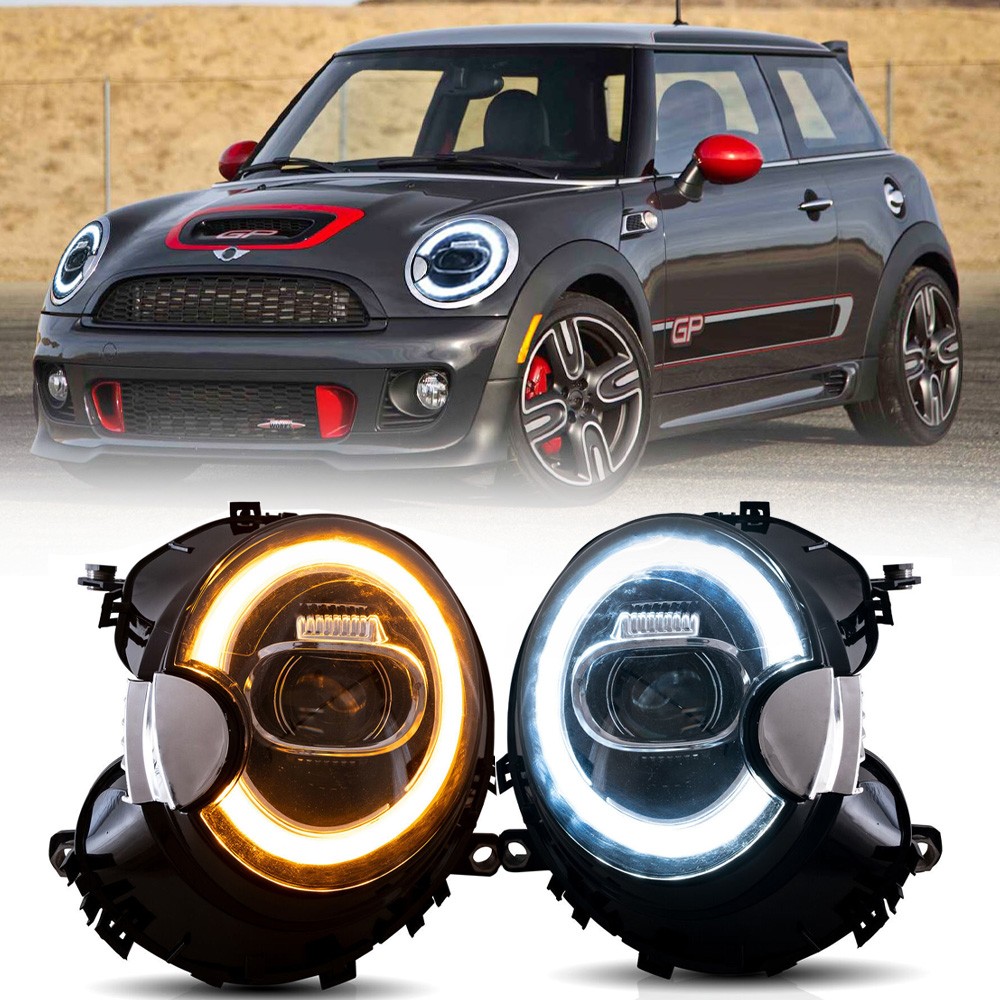 LED Headlights For BMW Mini Cooper R55 R56 R57 R58 R59 2007-2010 2011 2012 2013