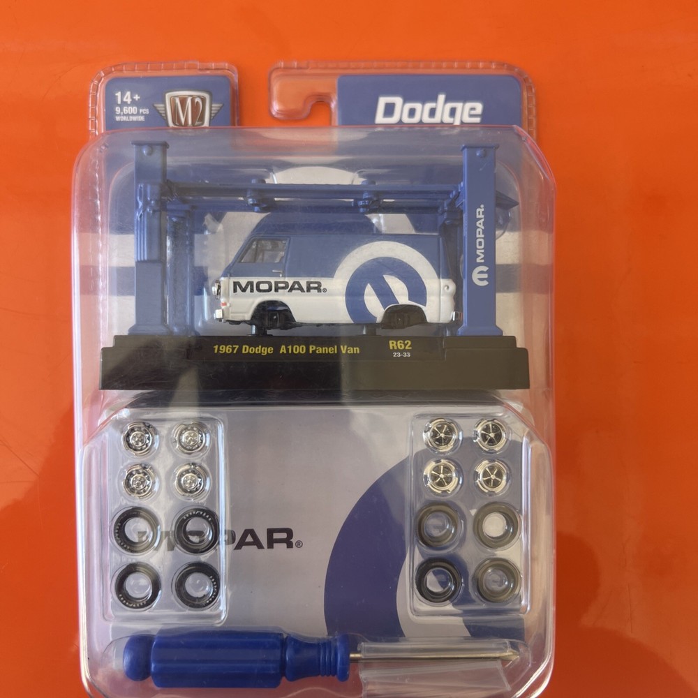 M2 Machines 1967 Dodge A100 Panel Van Model Kit; /8280 Pieces  1/64 Scale