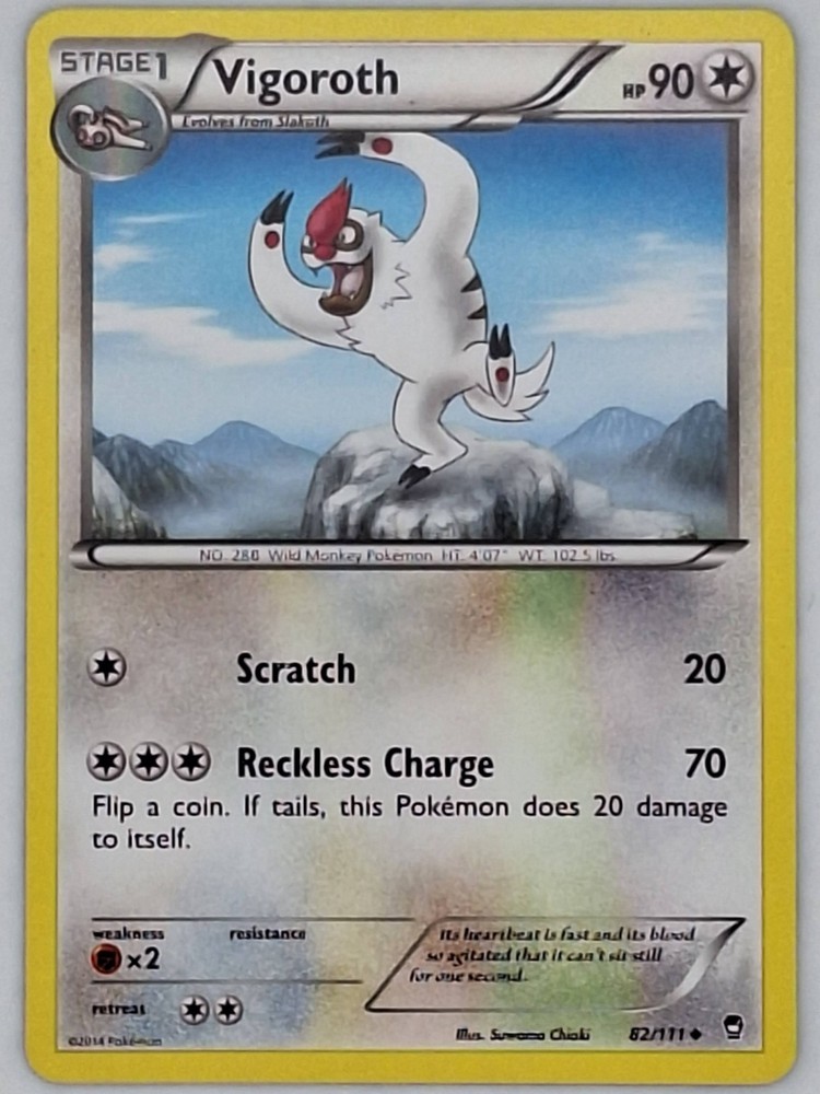 Vigoroth 82/111 Pokemon - XY Furious Fists MP