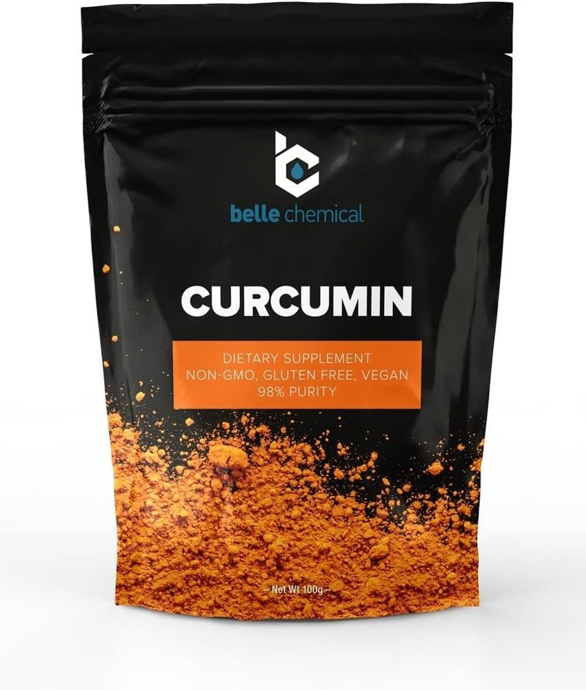 Belle Chemical 98% Pure Curcumin Powder 100g High Potency Curcuminoids