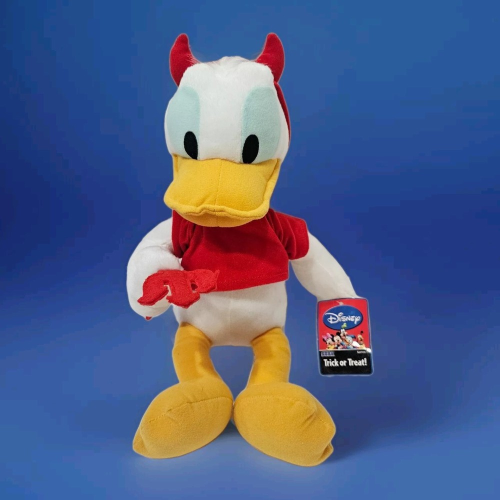 Rare Vintage Donald Duck Sega Prize Devil Costume Plush With Tags