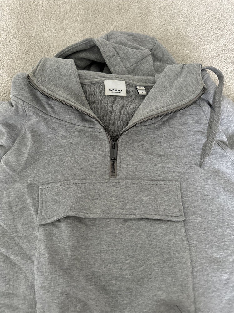 Burberry Mens Anorak Hoodie RARE NEW NEVER WORN Size M Grey