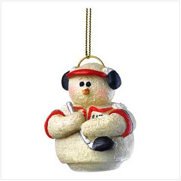 Snowman Golfer Ornament - Novelty Golf Gift on Clearance Sale-image