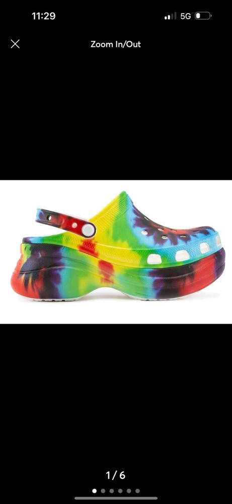 crocs classic bae clog platform 7 Tie Dye! Rare color! Rare Size! Don’t Wait!