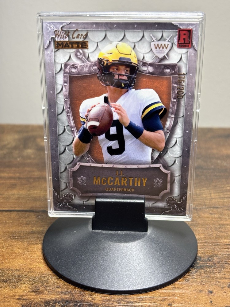 J.J. McCarthy 2023 Wild Card Matte Weekend Warrior /200 RC
