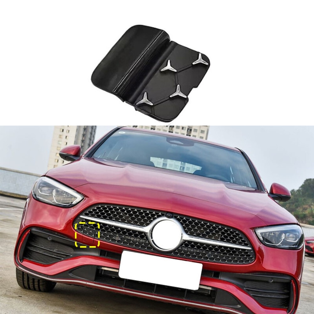 Front Bumper Tow Trailer Hook Eye Cover Cap For Mercedes W206 C-Class 2022-2024