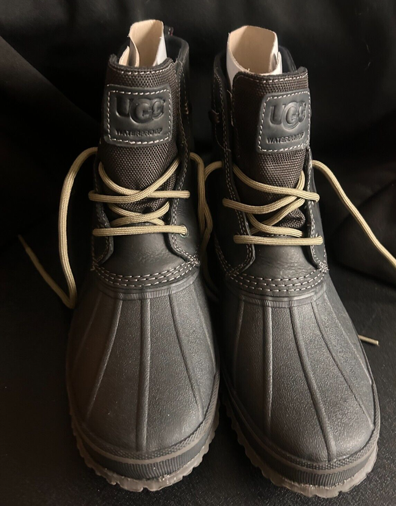 UGG Men Zetik Black Boots Size 10 Waterproof Comfortable