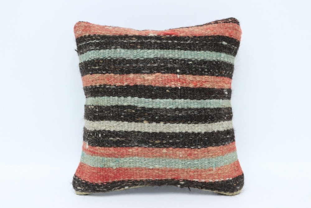 Ethnical Kilim Rug Pillow, Pillow for Couch, 12