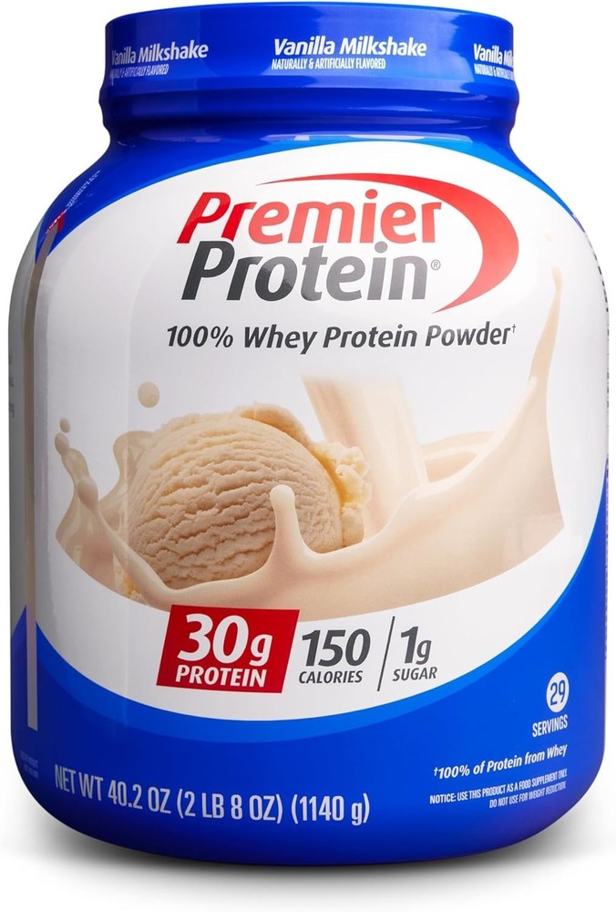 Premier Protein 100% Whey Protein Powder Vanilla Milkshake 30g Protein 29Serving