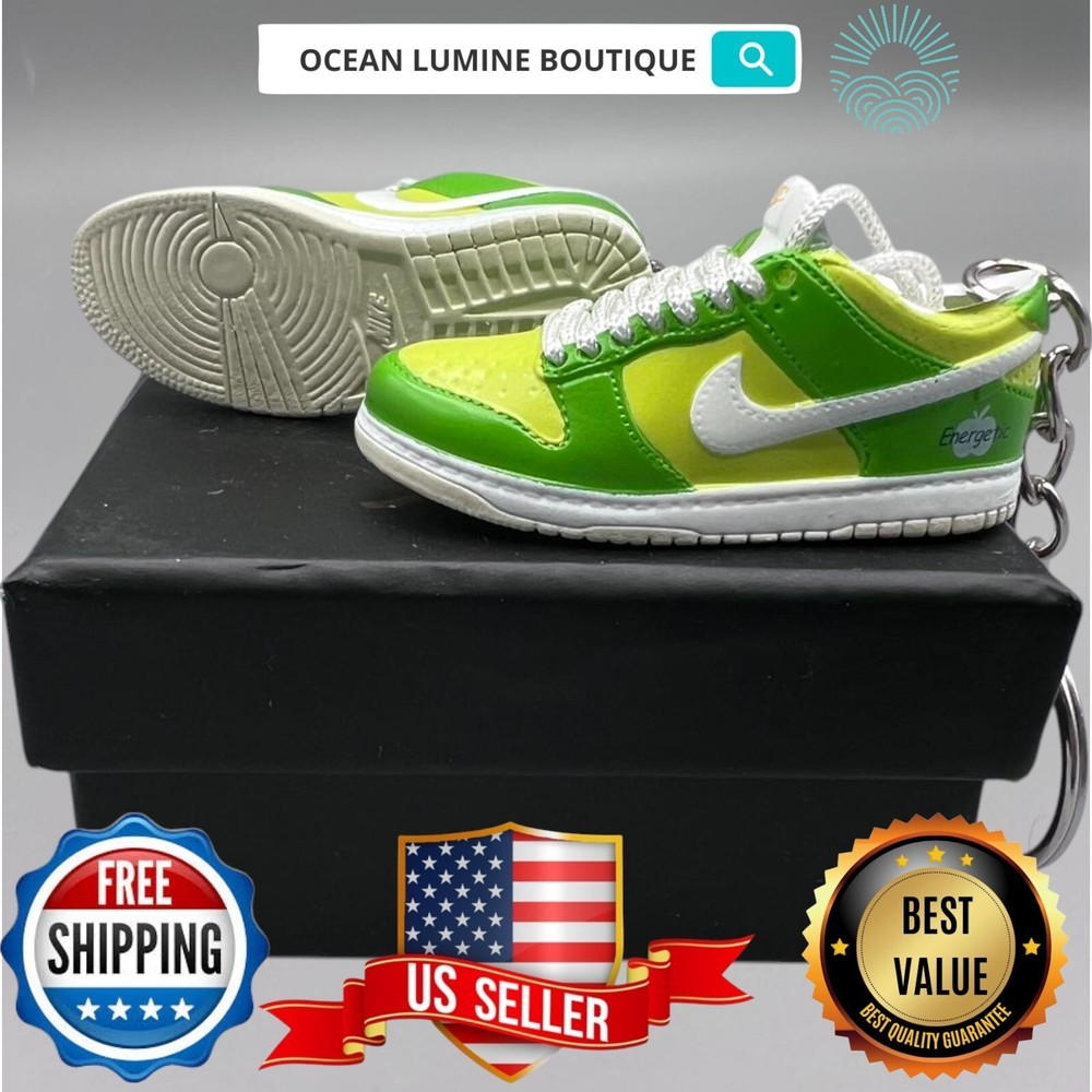 SB DUNK 3D Mini Sneaker Keychain, Jordan Sneaker Collectible, Box Options