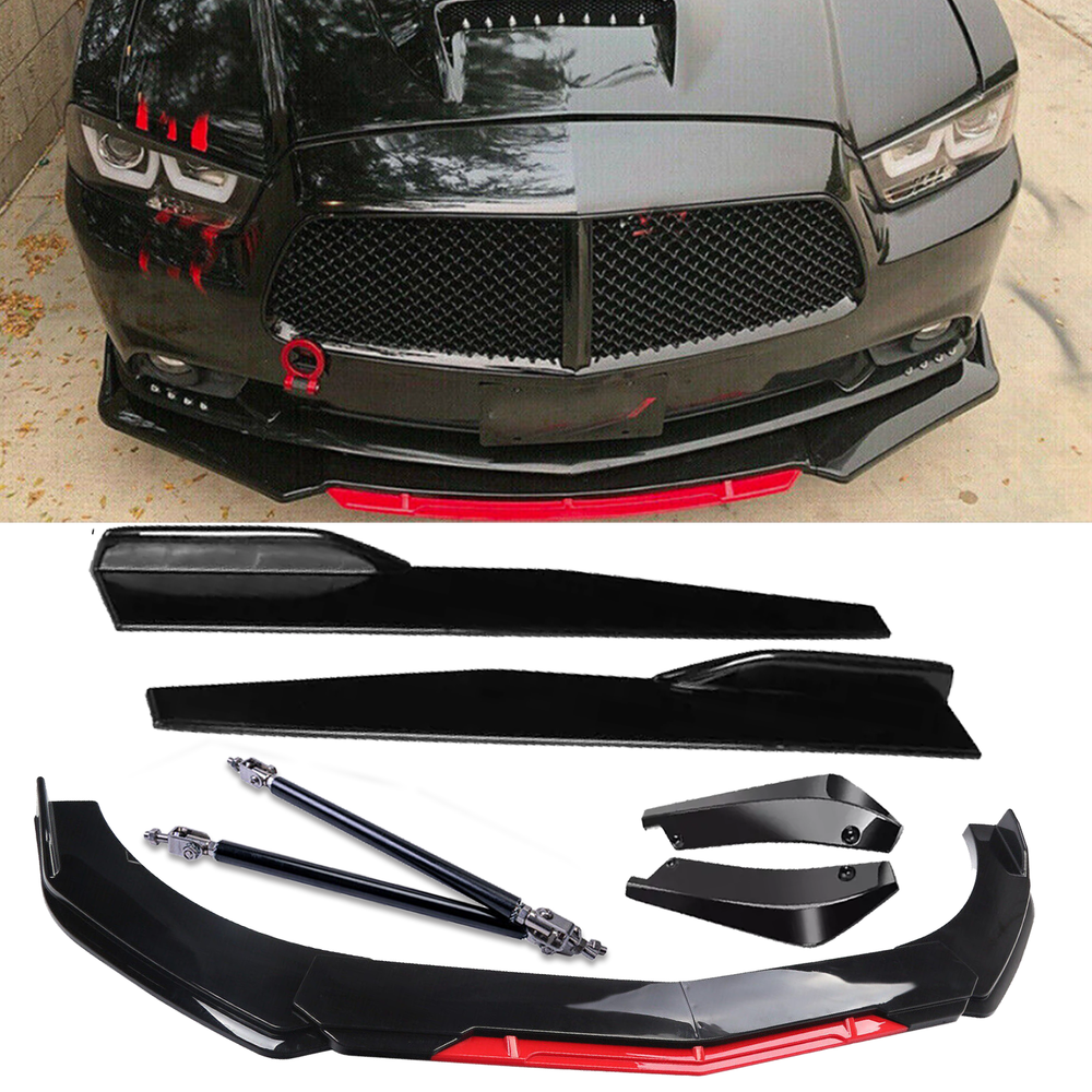 2006-2014 Dodge Charger Front Rear Bumper Lip Spoiler Splitter Body Kit