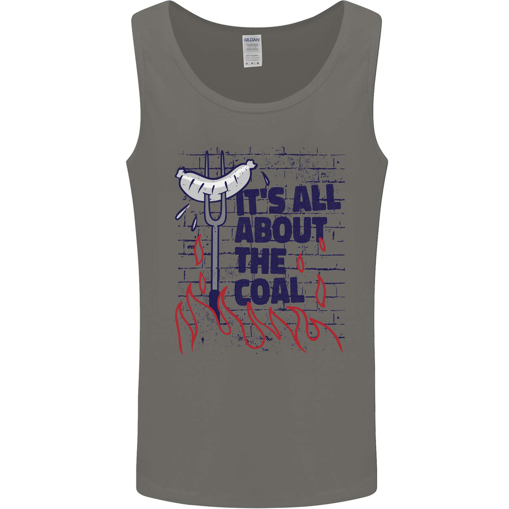 Its All About the Coal Funny BBQ Grill Mens Vest Tank Top