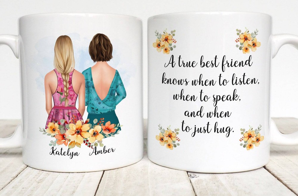Best Friend Gift Personalized Mug For Best Friend True Best Friend Bestie Bff