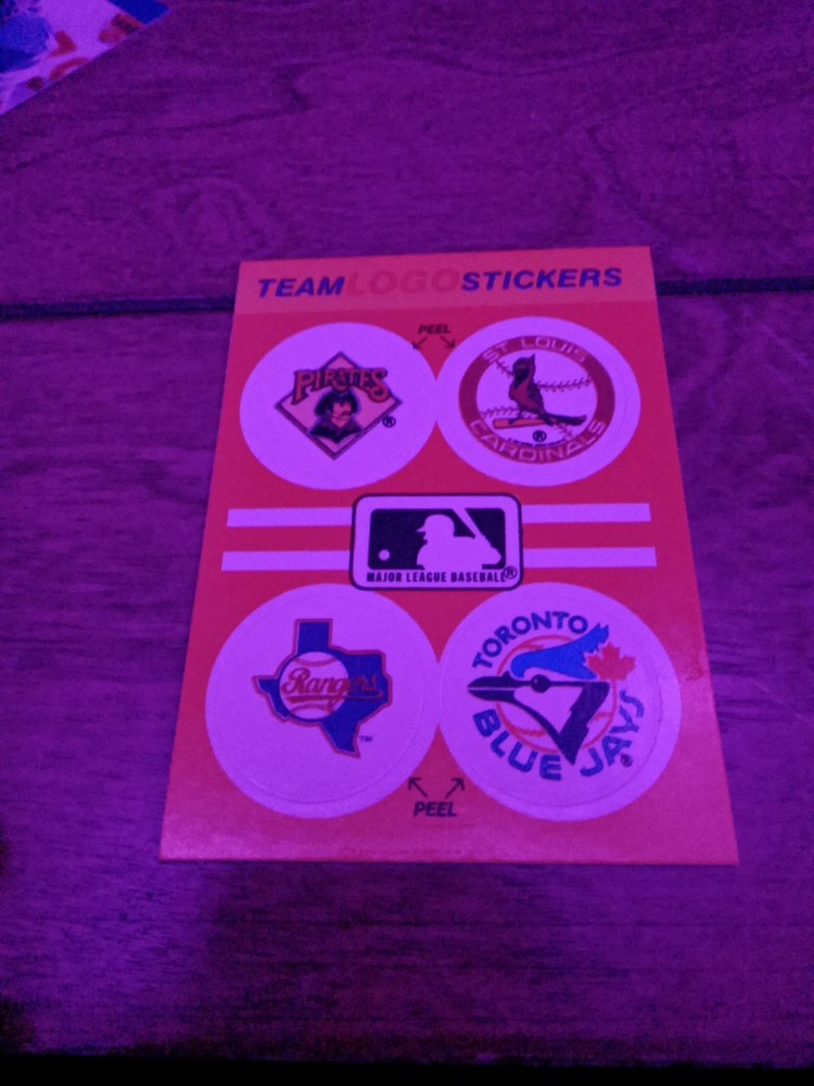 1981 Fleer Team Logo Stickers Record and Logo